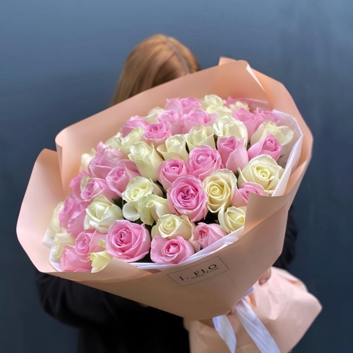 55 роз микс нежности в Самаре