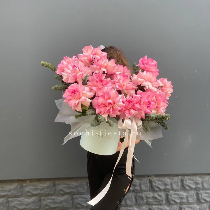 Бокс из 15 французских роз в Самаре