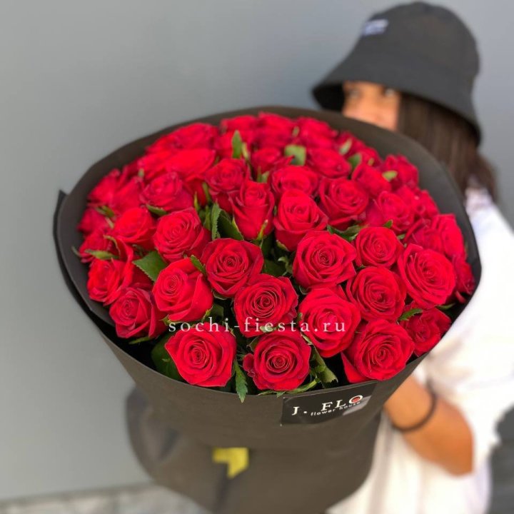 51 роза "Блек" в Самаре