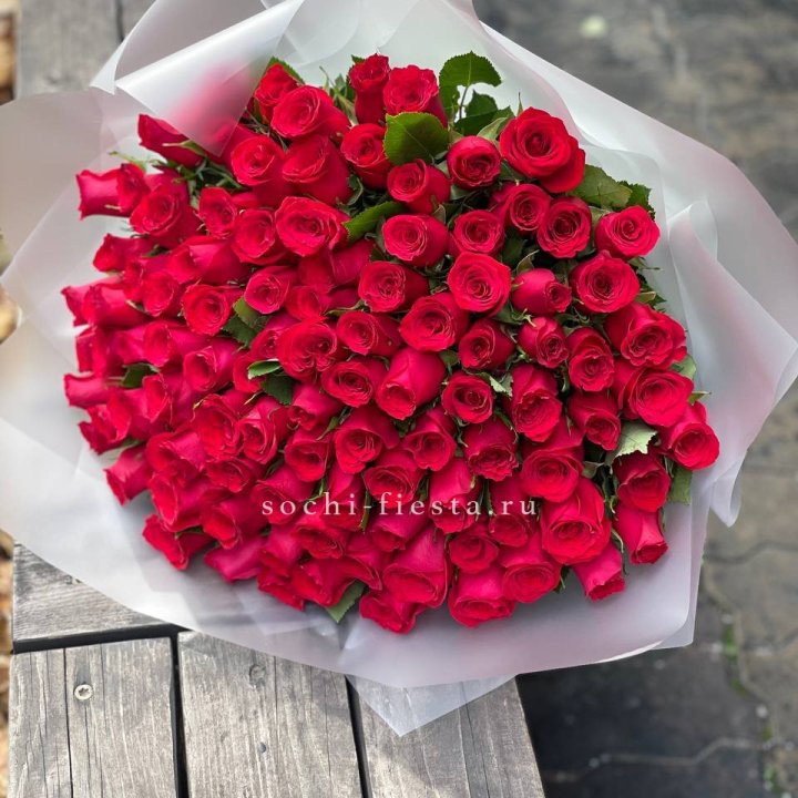 101 красная роза Лолита в Самаре