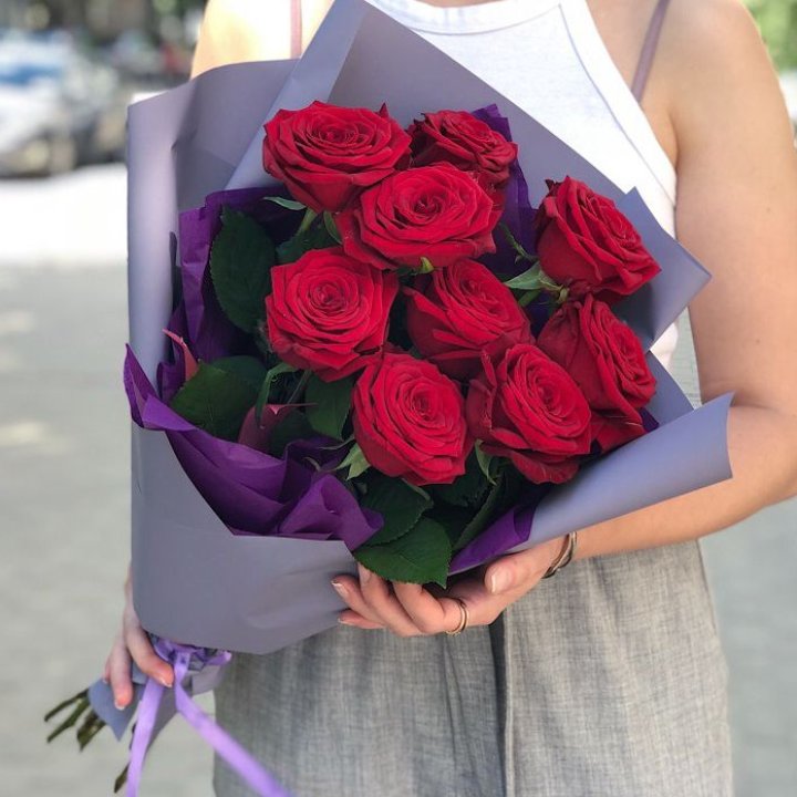 9  красных роз №1 в Самаре
