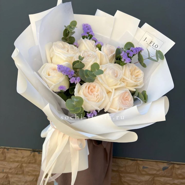 Букет из роз Вайт охара в Самаре