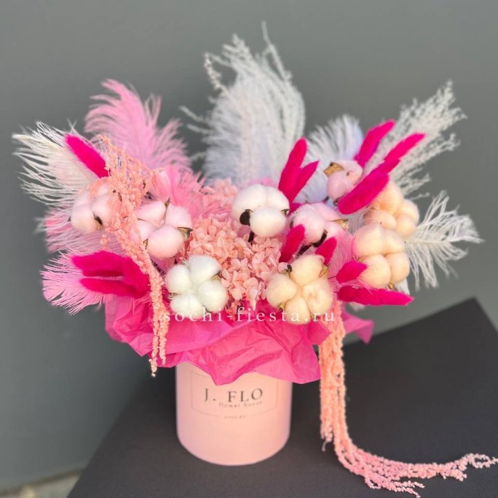 Авторский бокс с сухоцветами №1 в Самаре