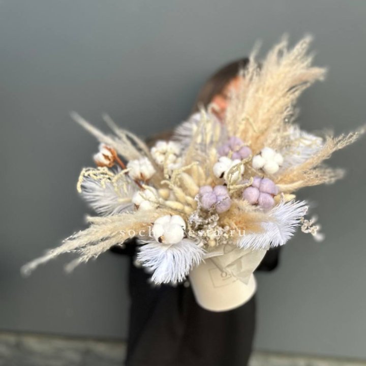 Авторский бокс с сухоцветами №3 в Самаре