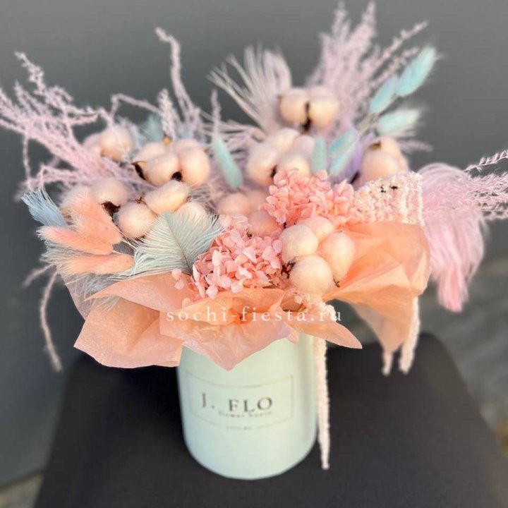 Авторский бокс с сухоцветами №3 в Самаре