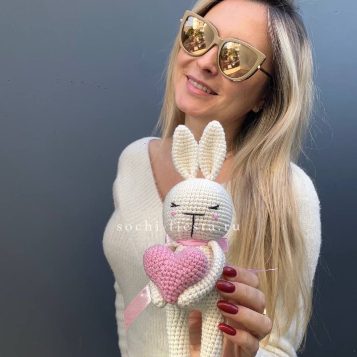 Зайка с сердцем ручной работы в Самаре