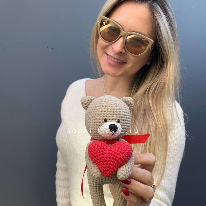 Мишка с сердцем ручной работы в Самаре