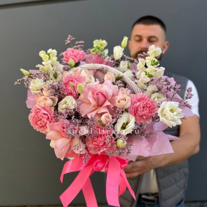 Цветочная корзина №1 в Самаре