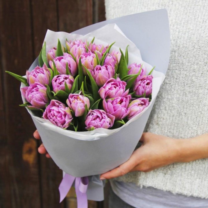 Букет пионовидных тюльпанов в Самаре