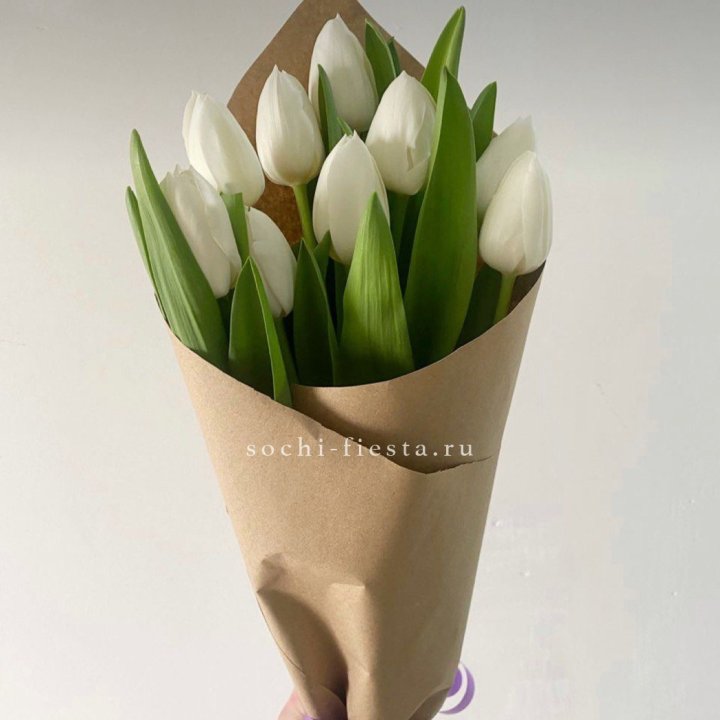 Букет белых тюльпанов в Самаре