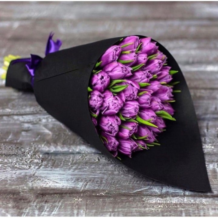 Пионовидные тюльпаны блэк в Самаре