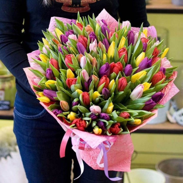 101 тюльпан "Джуси" в Самаре